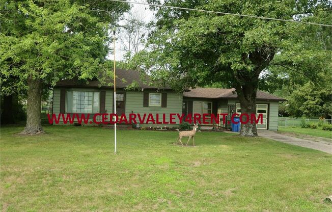 2 Bedroom, 1 Bath home on 1/2 Acre Lot located at  7336 LaPorte Rd Washburn, IA 50702