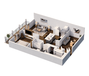 1 bed, 1 bath, 1,037 sqft, $2,308