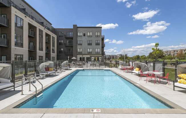 Outdoor Pool at Nuvelo at Parkside Apartments in Apple Valley