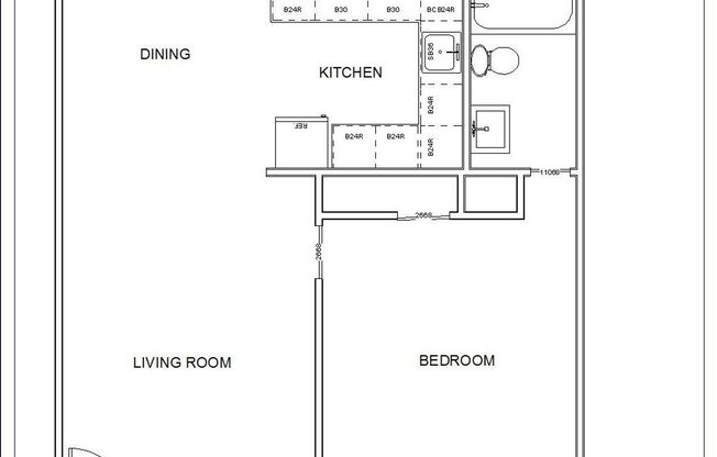 1 bed, 1 bath, 577 sqft, $965, Unit 808C