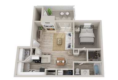 1 bed, 1 bath, 850 sqft, $1,235