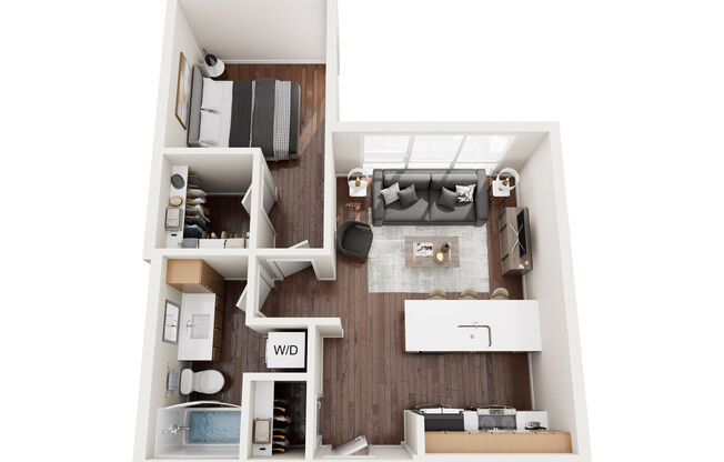 1 bed, 1 bath, 644 sqft, $2,235