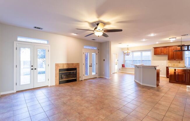 Beautiful house with cabinets, granite, backsplash, appliances. Study down could be a 5th bedroom. 2story entry