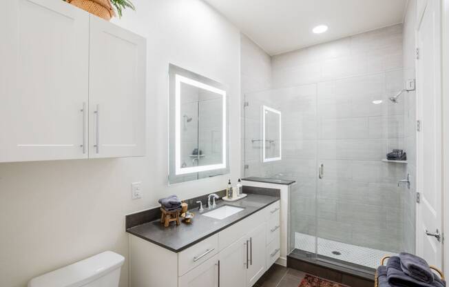 Luxurious Bathroom at Durham Heights, Texas, 77008