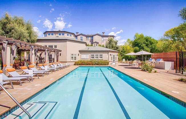 Resort Style Pool and Sun Deck at Renaissance Apartment Homes in Santa Rosa