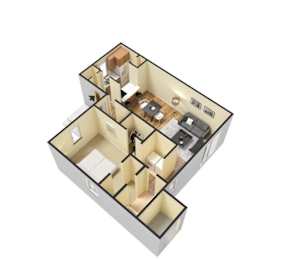 1 bed, 1 bath, 764 sqft, $1,361