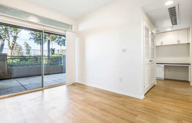 Living Room with Patio and Hard Surface Flooring