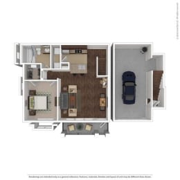 1 bed, 1 bath, 787 sqft, $1,318