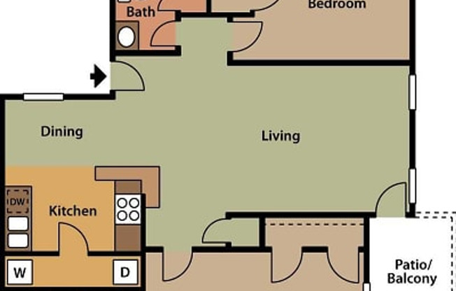 2 beds, 2 baths, 920 sqft, $1,375, Unit 2013