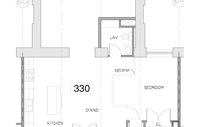 Studio, 1.5 baths, 1,248 sqft, $2,446, Unit 330