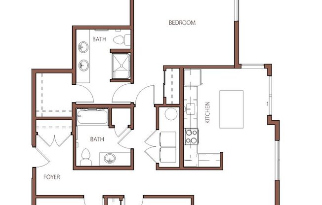 3 beds, 2 baths, $2,800, Unit Unit B303