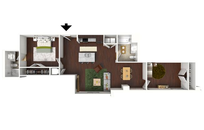 2 beds, 2 baths, 1,010 sqft, $2,035, Unit 632