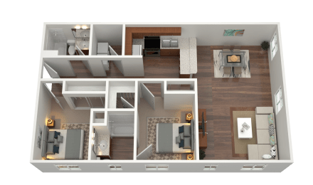 2 beds, 2 baths, 1,095 sqft, $1,974