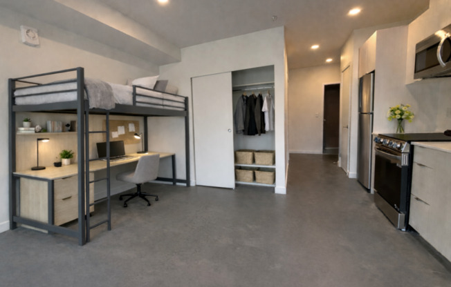 Studio, 1 bath, 278 sqft, $1,825, Unit 207