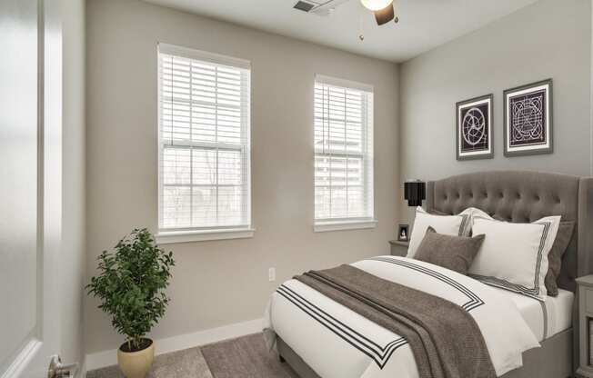 Beautiful Bright Bedroom With Wide Windows at 24 at Bloomfield, Bloomfield Hills, Michigan
