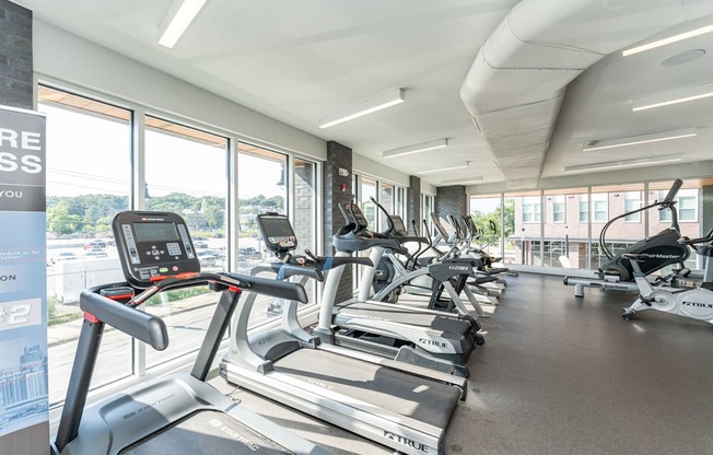 cardio equipment in the gym at the flats at obsidian