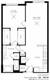 1 bed, 1 bath, 794 sqft, $1,888