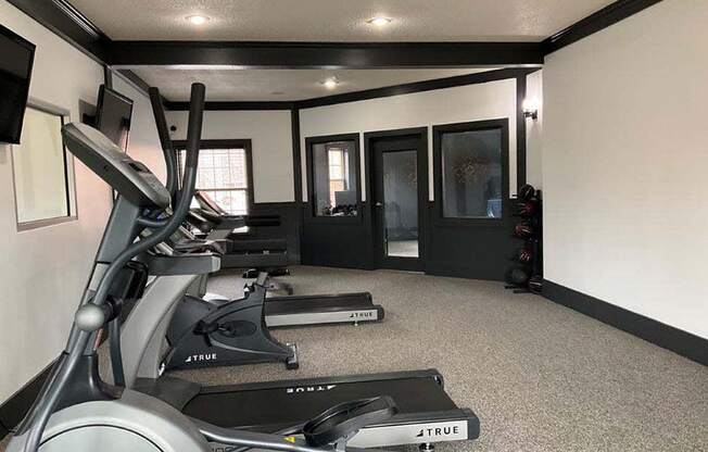 On-Site fitness center with treadmill