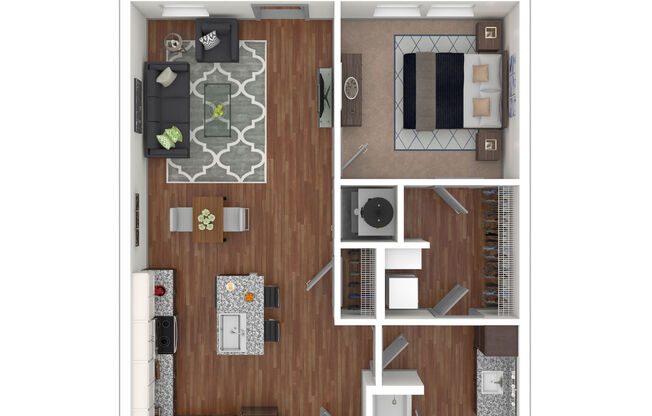 1 bed, 1 bath, 689 sqft, $1,359