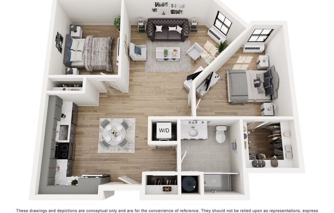 2 beds, 1 bath, 828 sqft, $2,495, Unit 426A