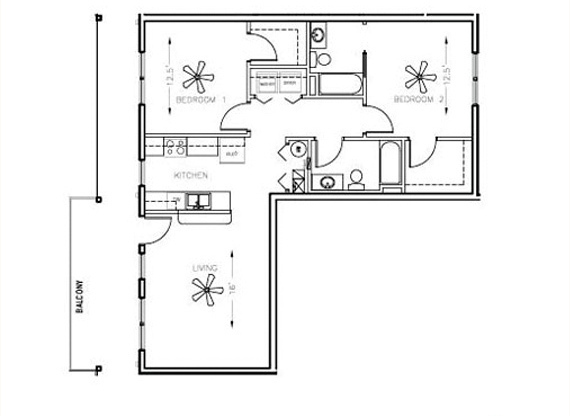 2 beds, 2 baths, 1,141 sqft, $2,650, Unit 314 (Furnished)