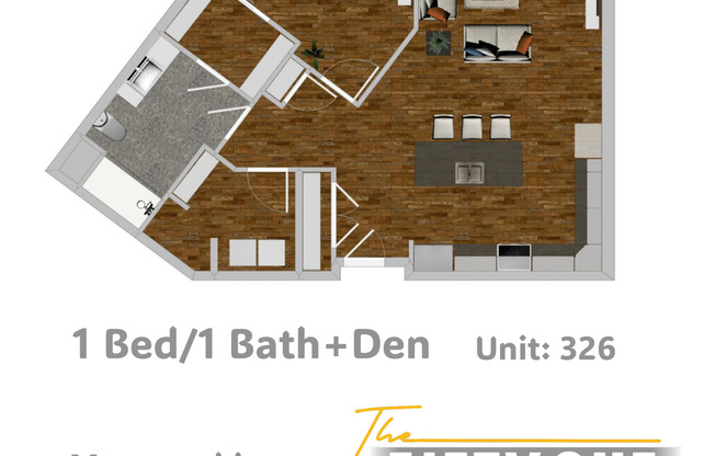 1 bed, 1 bath, 821 sqft, $1,625, Unit 226