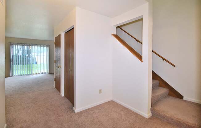 the view apartment and townhomes stairs