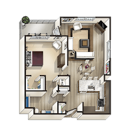 1 bed, 1 bath, $4,105