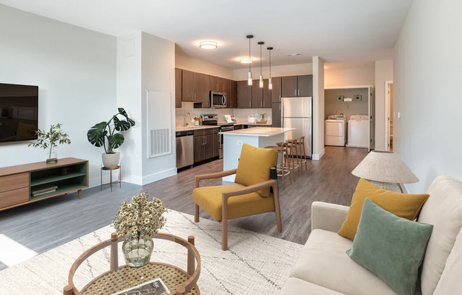 Living Room with Hard Surface Flooring