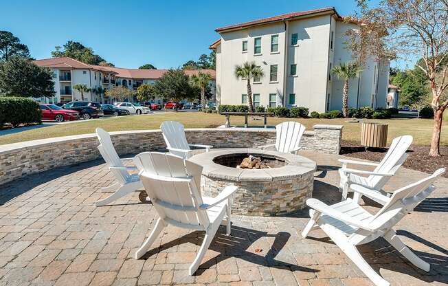 Firepit lounge   at Two Addison Place Apartments , Pooler, 31322