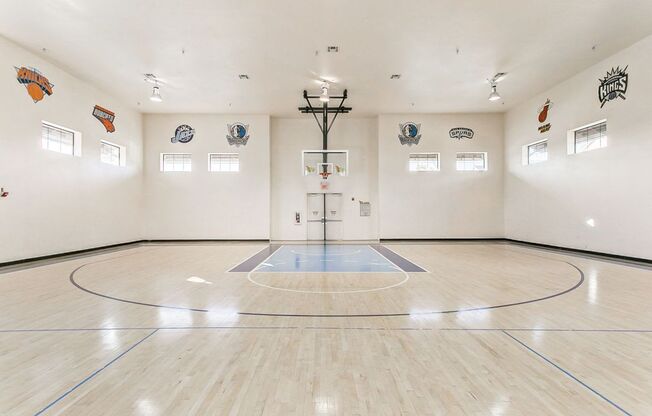 indoor basketball court