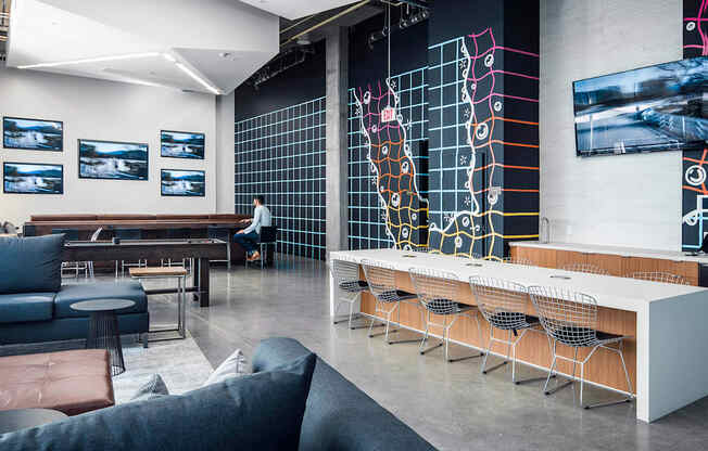 Olive DTLA Clubhouse Seating  at Olive DTLA, Los Angeles, CA, 90015