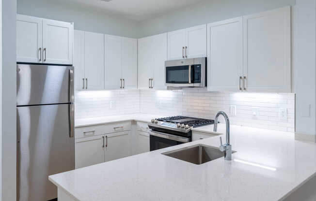 Kitchen with Stainless Steel Appliances