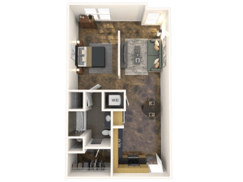 1 bed, 1 bath, 701 sqft, $1,999