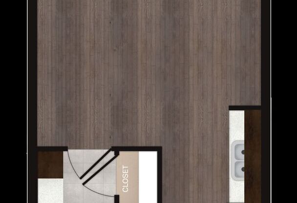 Studio, 1 bath, 515 sqft, $1,297