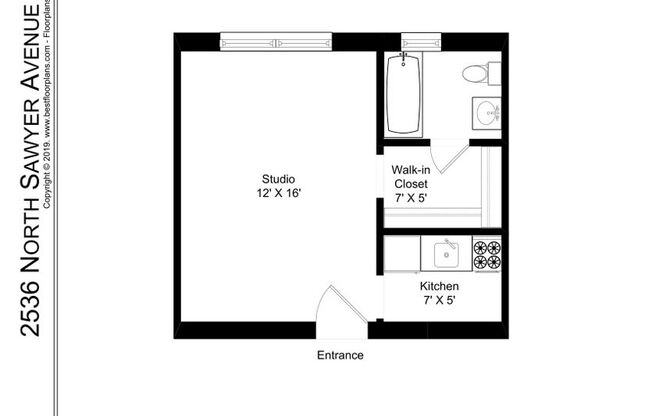 Studio, 1 bath, 328 sqft, $1,295, Unit 205