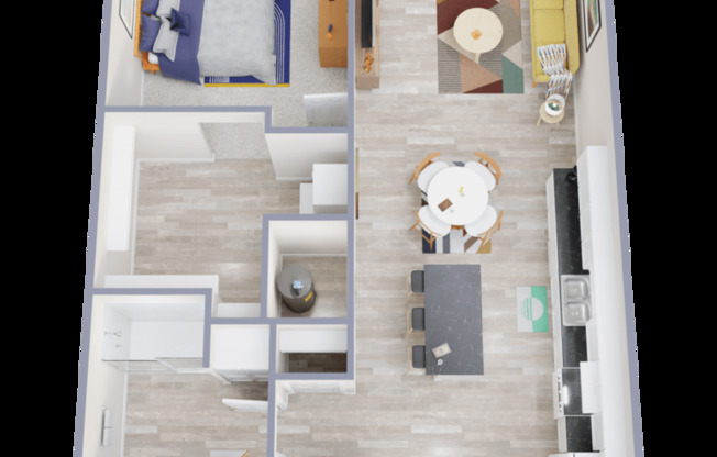 1 bed, 1 bath, 642 sqft, $1,575