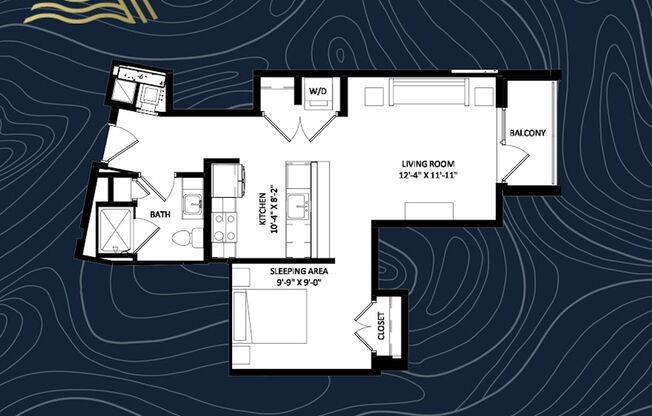 Studio, 1 bath, 657 sqft, $2,035, Unit #903