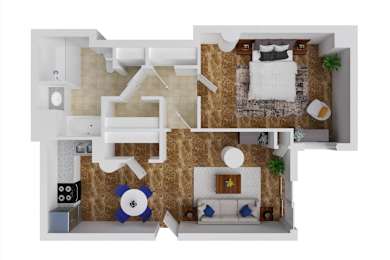 1 bed, 1 bath, 758 sqft, $1,550