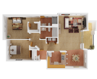 2 beds, 2 baths, 1,026 sqft, $1,425