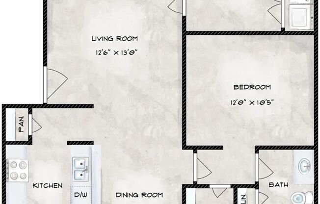 1 bed, 1 bath, 722 sqft, $1,051, Unit 2151
