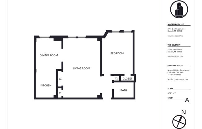 1 bed, 1 bath, 716 sqft, $1,246, Unit 603