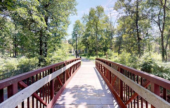 Bridge Walkway In Community at Stuart Woods, Virginia, 20170