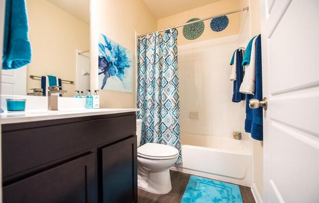 Secondary bathrooms with oversized tubs