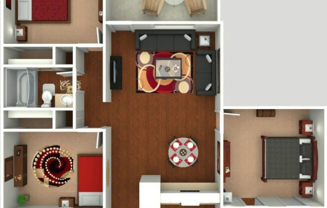 3 beds, 2 baths, 1,056 sqft, $1,827