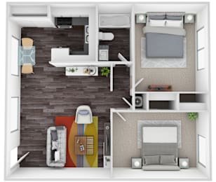 2 beds, 1 bath, 750 sqft, $1,500