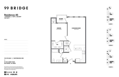 1 bed, 1 bath, $2,705