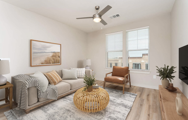 Living Room with Hard Surface Flooring