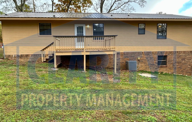 Three bedroom home w/ large yard & back porch