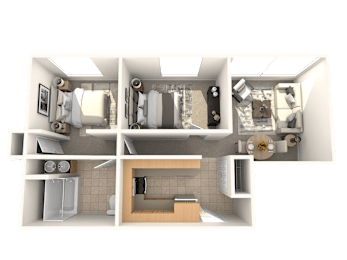 2 beds, 1 bath, 930 sqft, $2,215